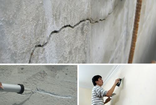 keo xử lý vết nứt tường gạch