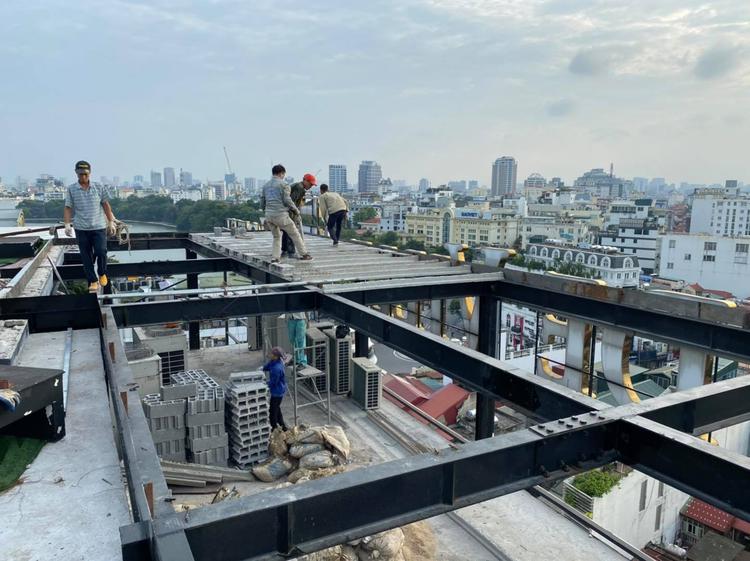 làm mái bằng tấm bê tông siêu nhẹ
