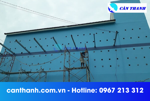 xây nhà yến bằng gạch siêu nhẹ