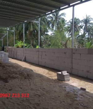 Gạch bê tông nhẹ xây nhà tiền chế
